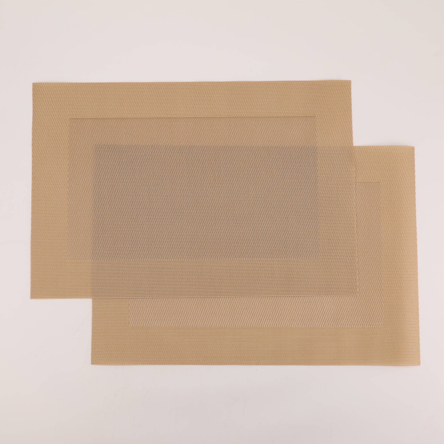 Stylish Placemat Set - 2 Pcs - Light Gold