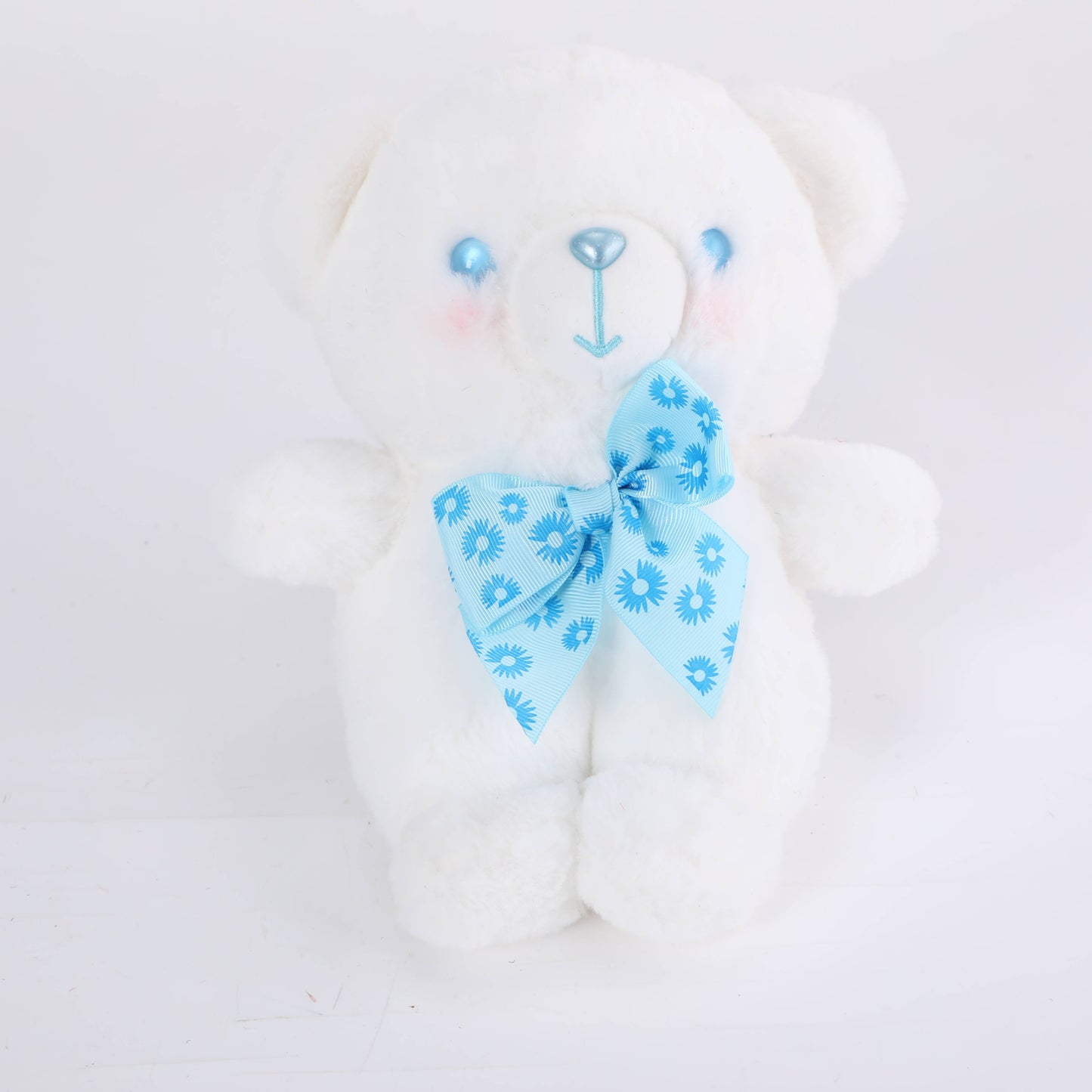 Stuffed Toy - White Bear with Bowknot