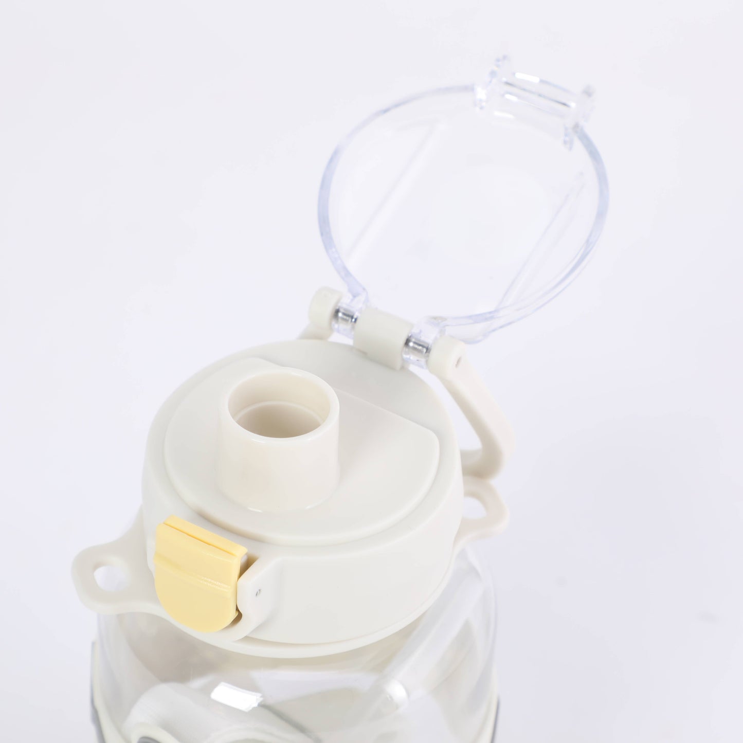 White Strap Water Bottle with Straw
