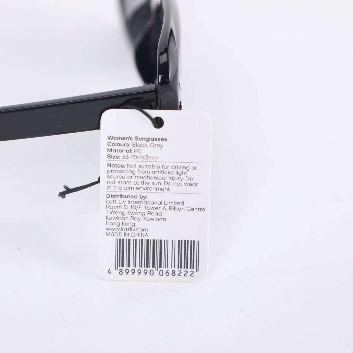 Butterfly-shaped Frame Women's Sunglasses - Black