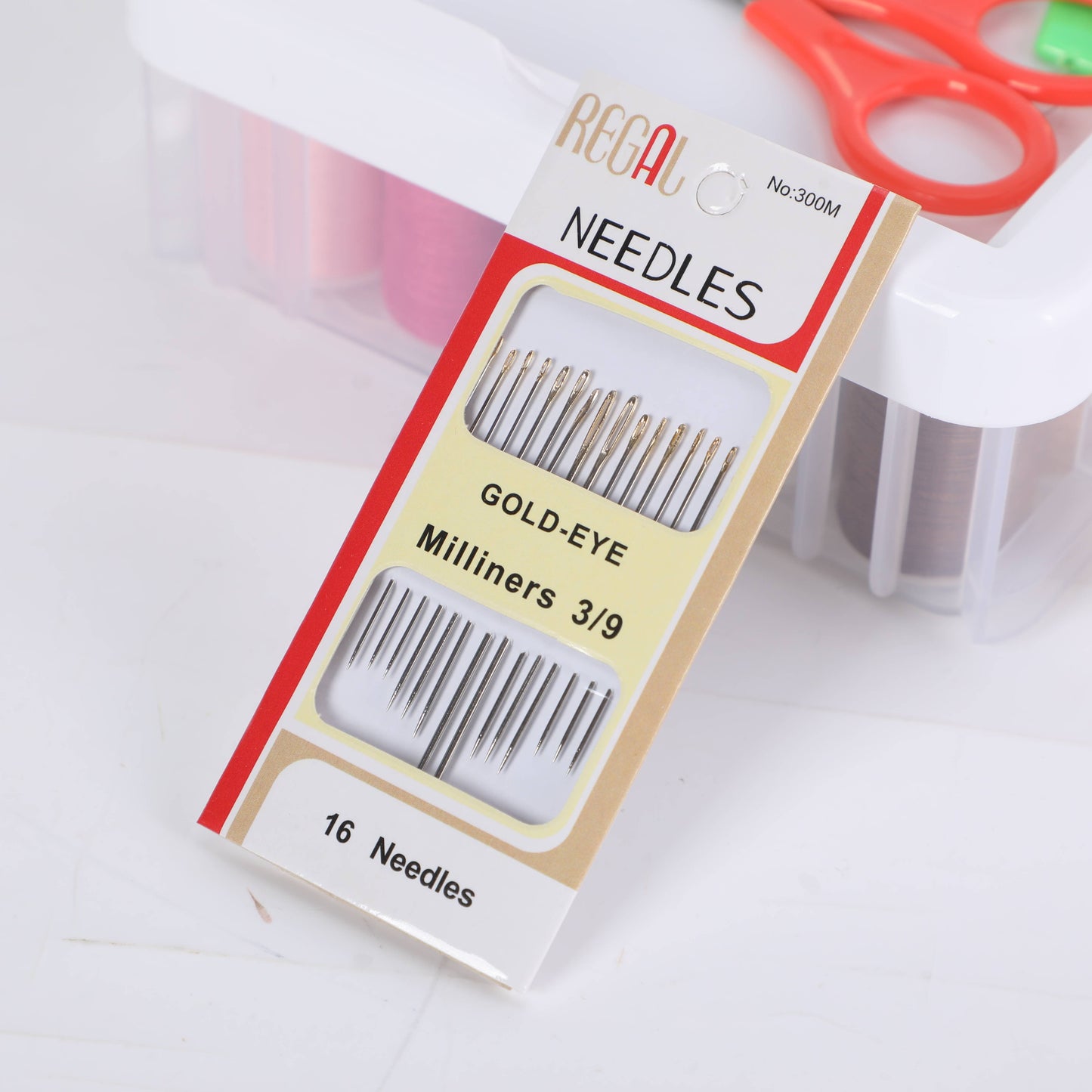 White Portable Sewing Kit Box