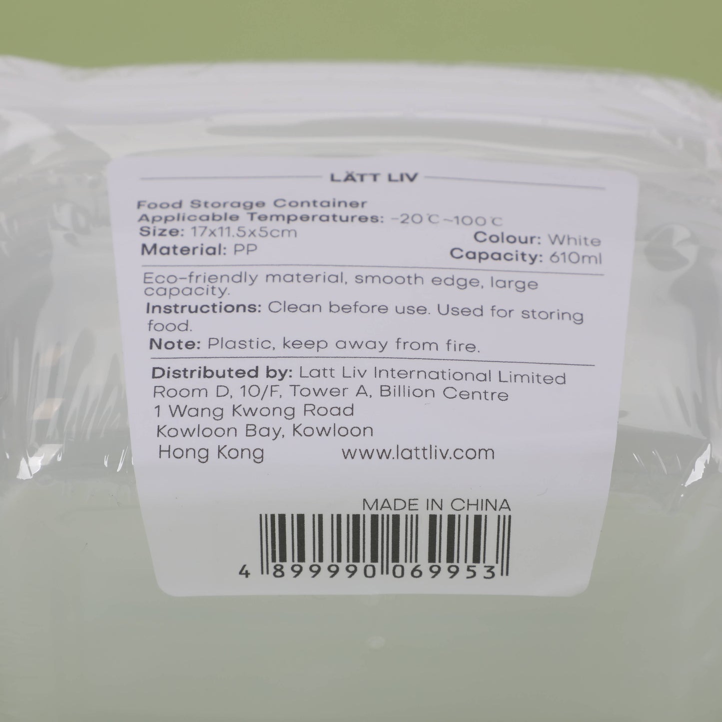 Food Storage Container with Vent - 3 Pcs - 610ml