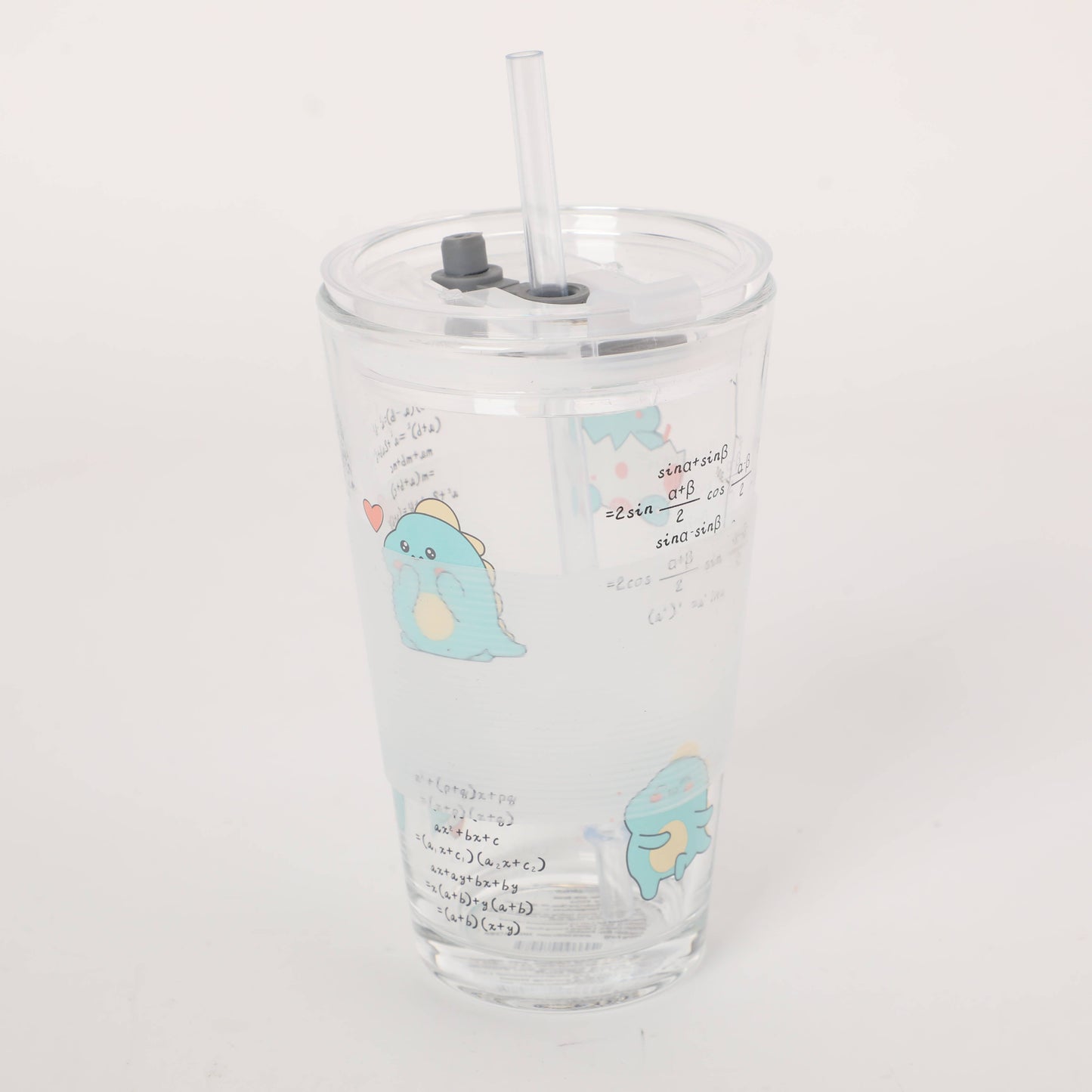 Dinosaur Formula Tumbler with Straw