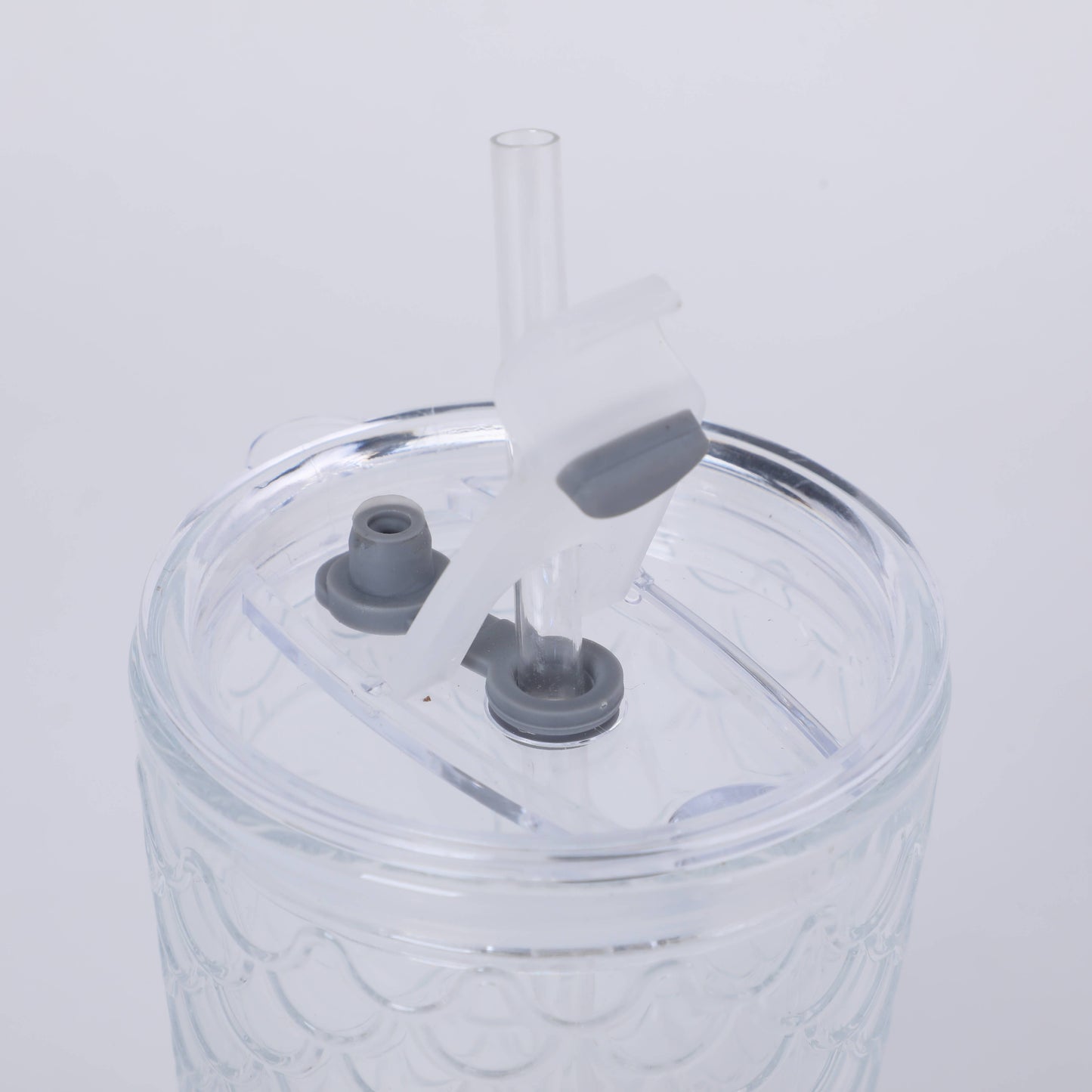 Mermaid Tumbler with Straw - Transparent