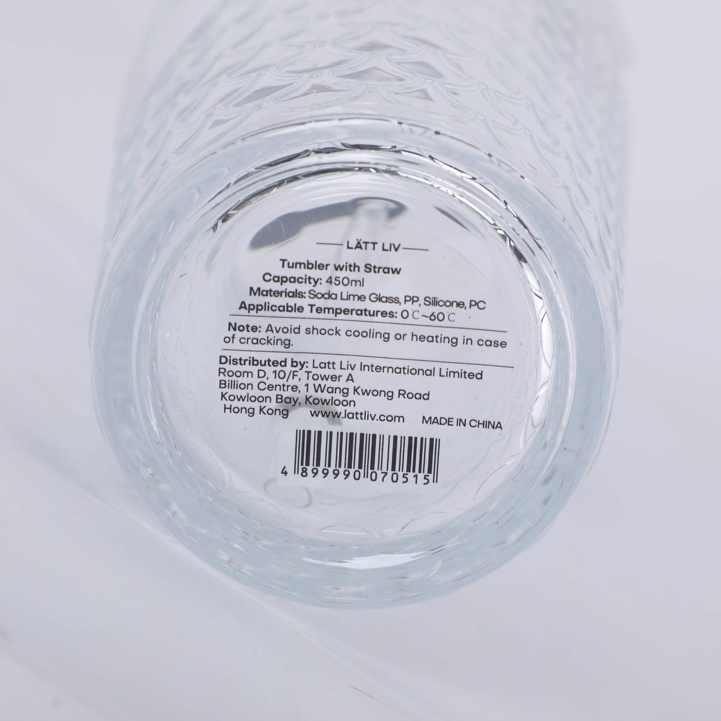 Mermaid Tumbler with Straw - Transparent