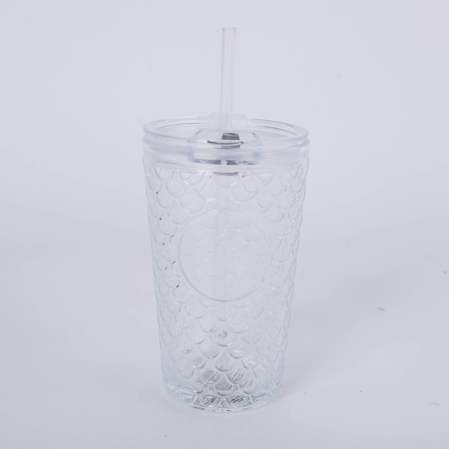 Mermaid Tumbler with Straw - Transparent