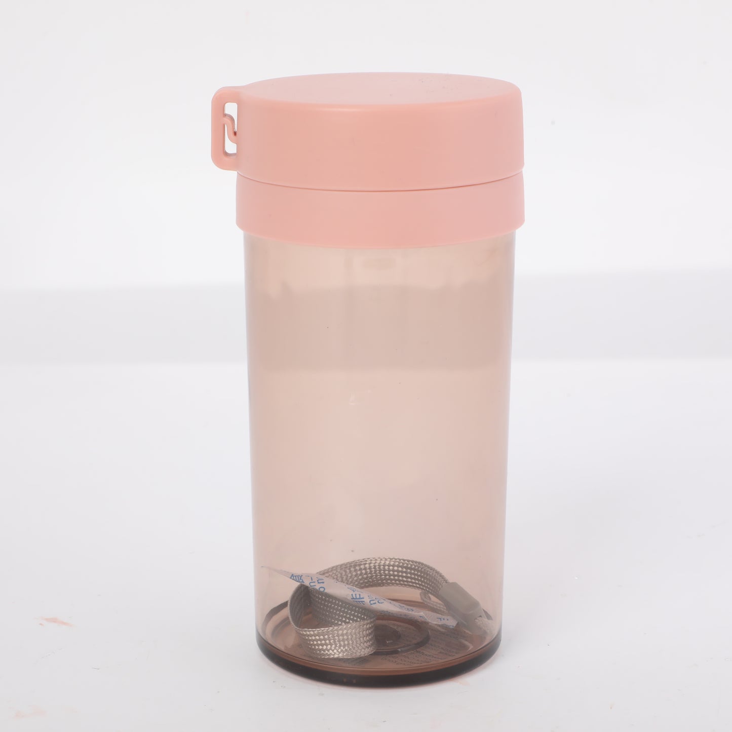 Plastic Water Bottle with Tea Strainer - S - Pink