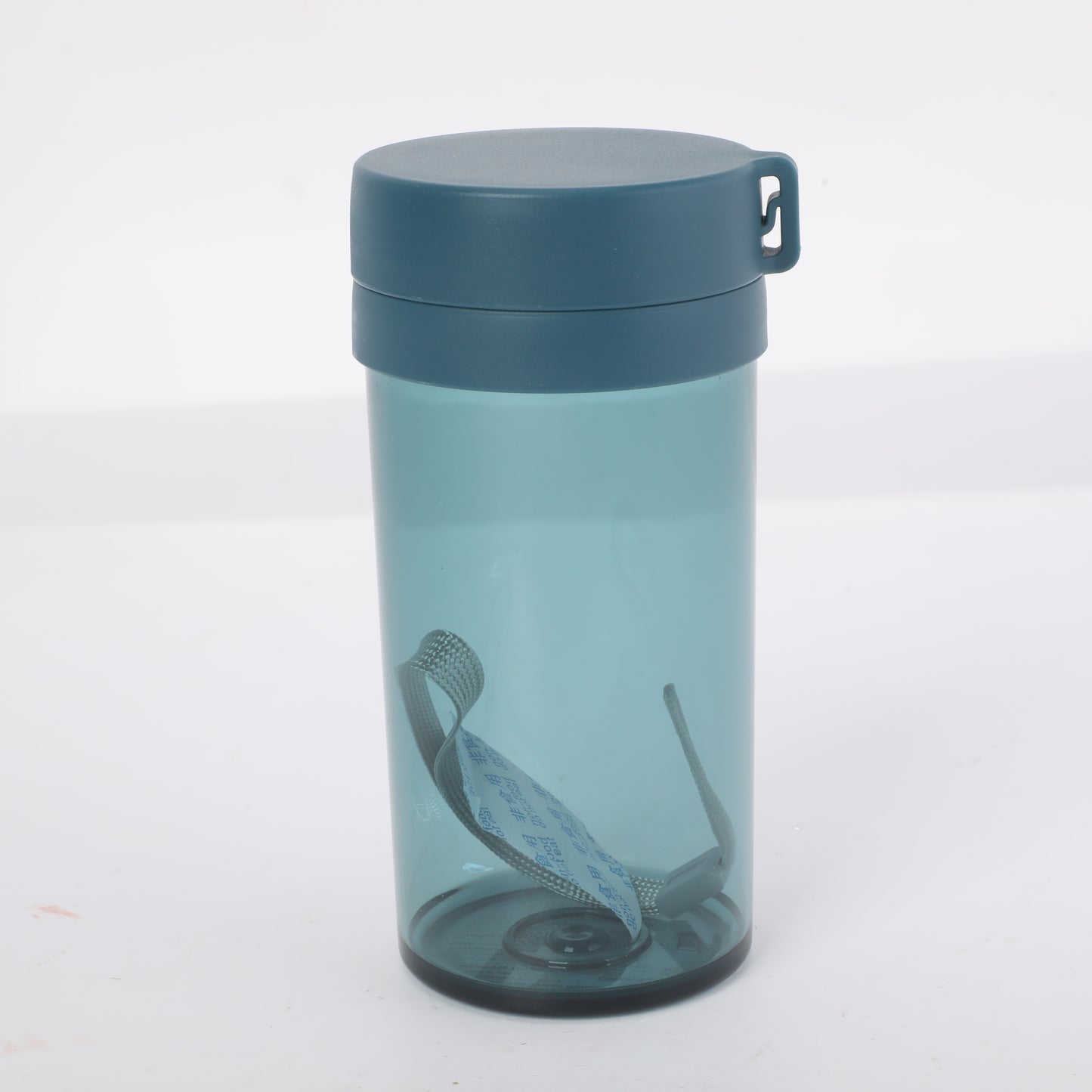 Plastic Water Bottle with Tea Strainer - S - Blue