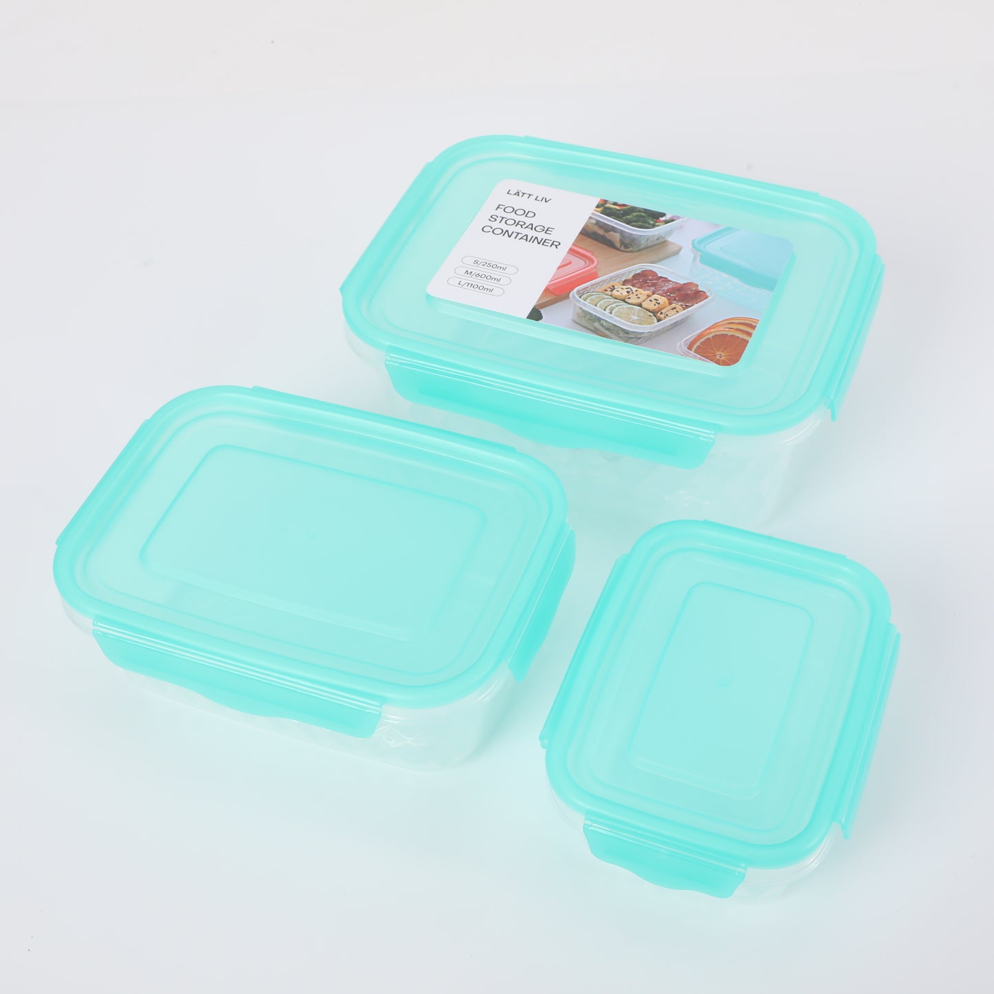 Green Food Storage Container 3-piece Set