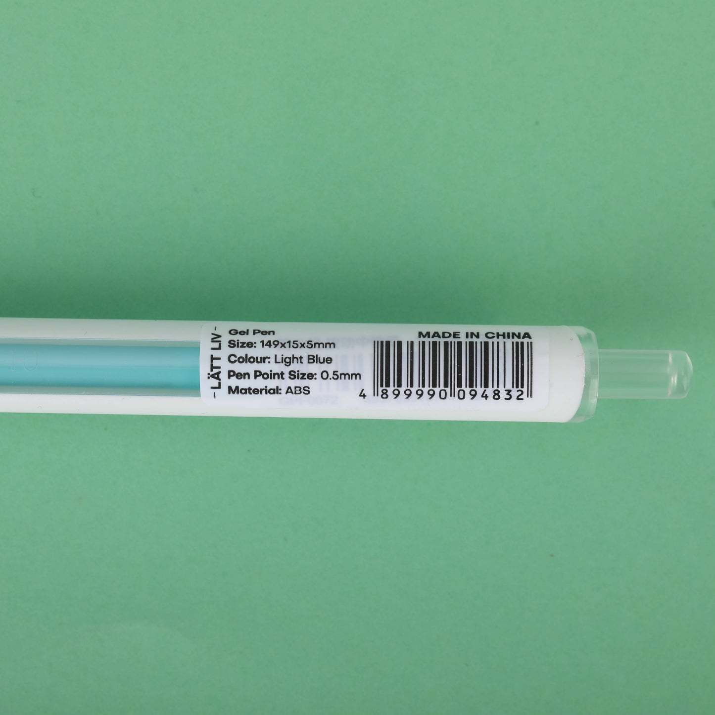 ST 0.5MM Click Gel Pen - Light Blue