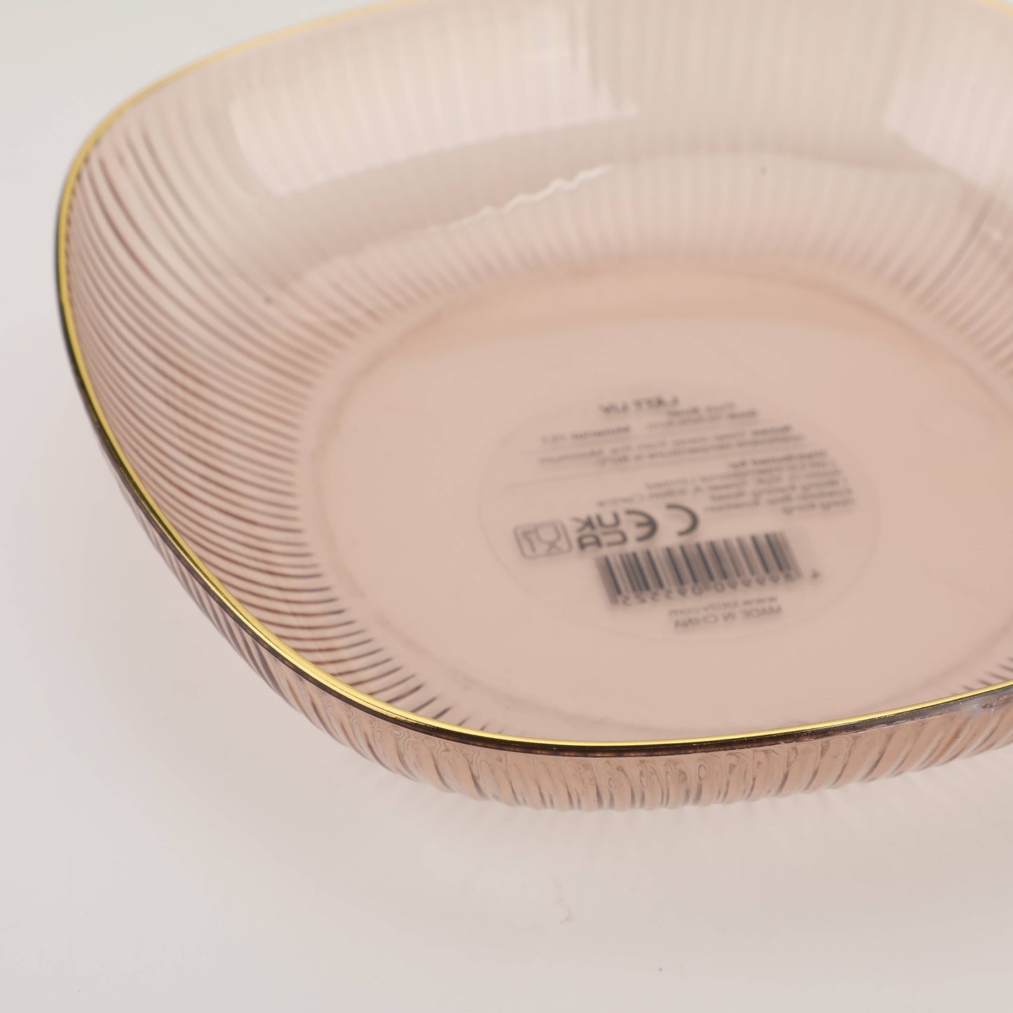 Small Golden Brim Fruit Bowl - White
