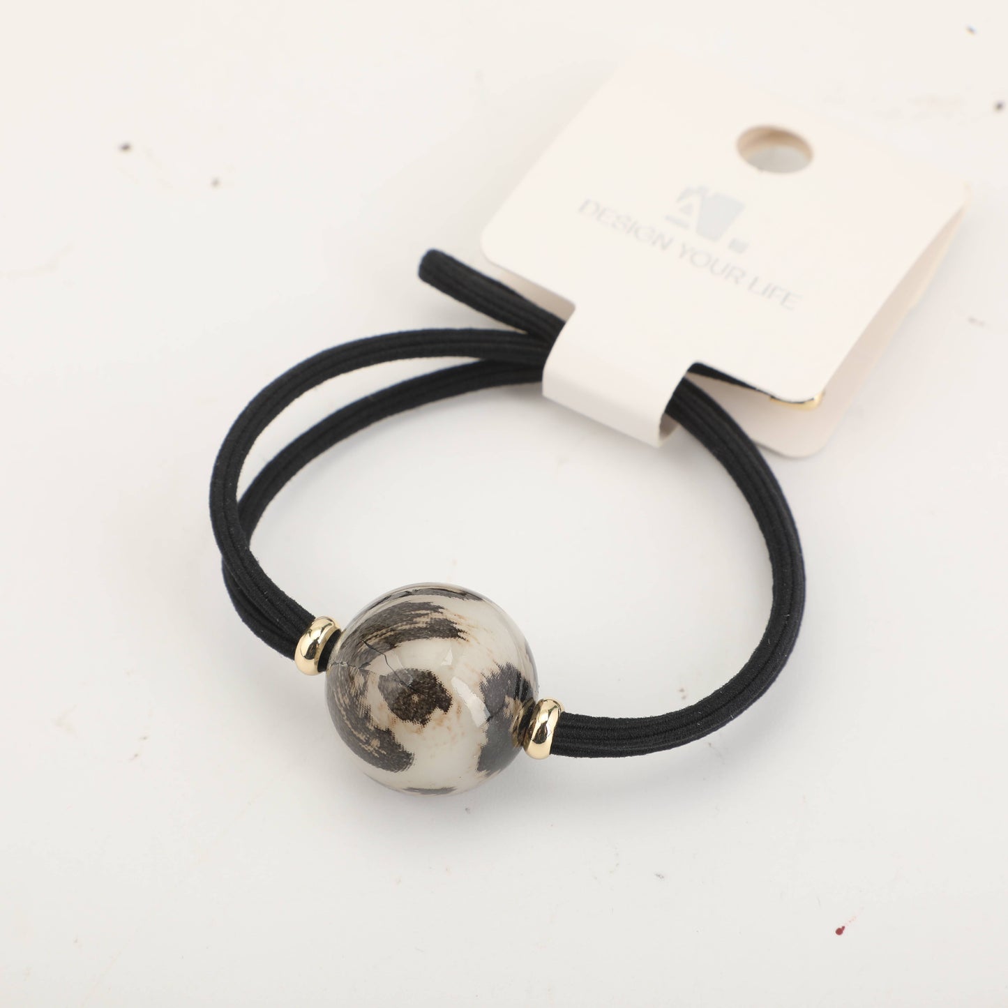 Coffee Leopard Print Stylish Hair Tie