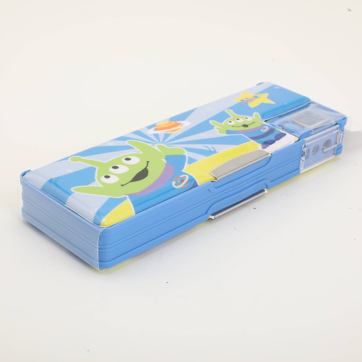 Aliens Plastic Pencil Box with Double Hole Sharpener
