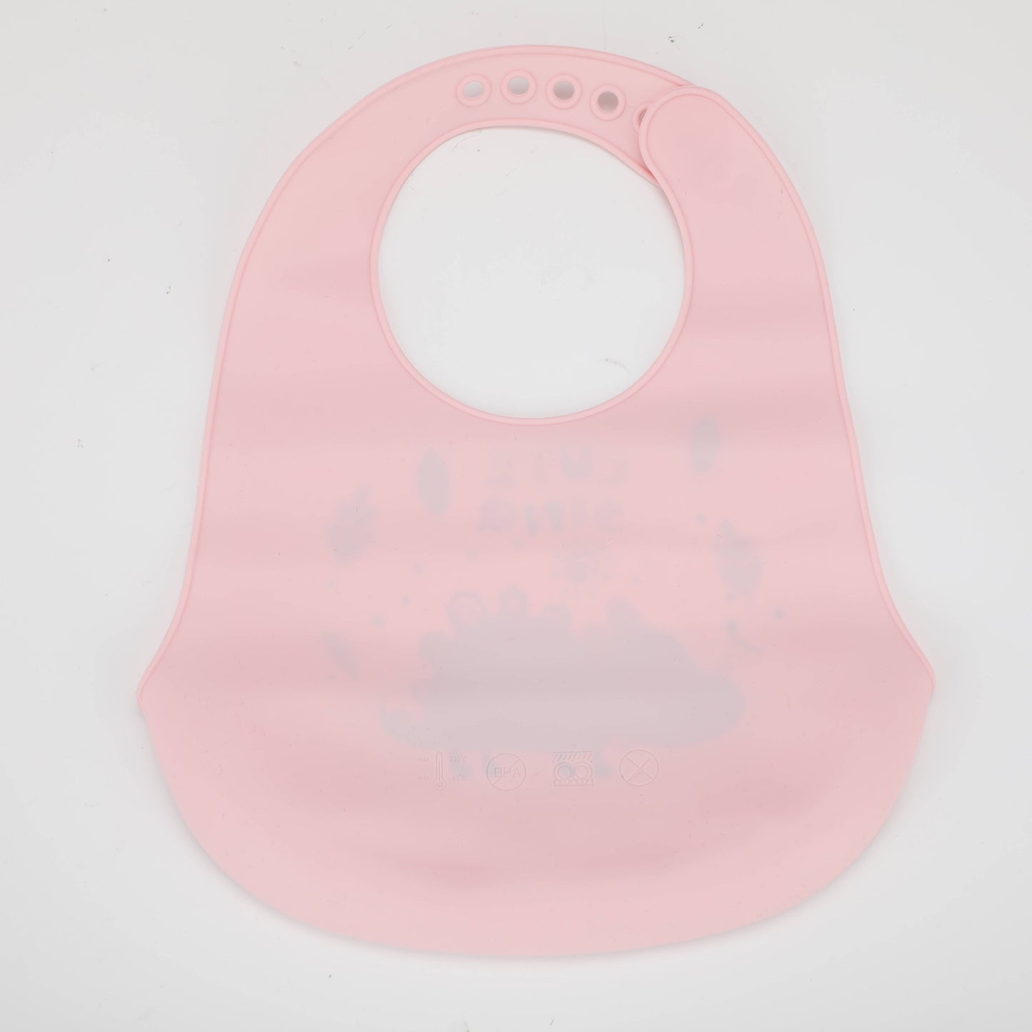 Pink Monoclonius Baby Silicone Bib