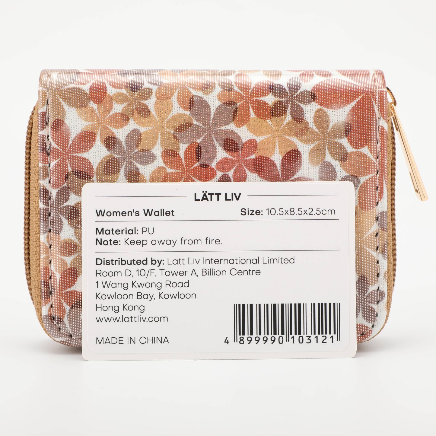 Full Printing Flower Women's Wallet - Pink