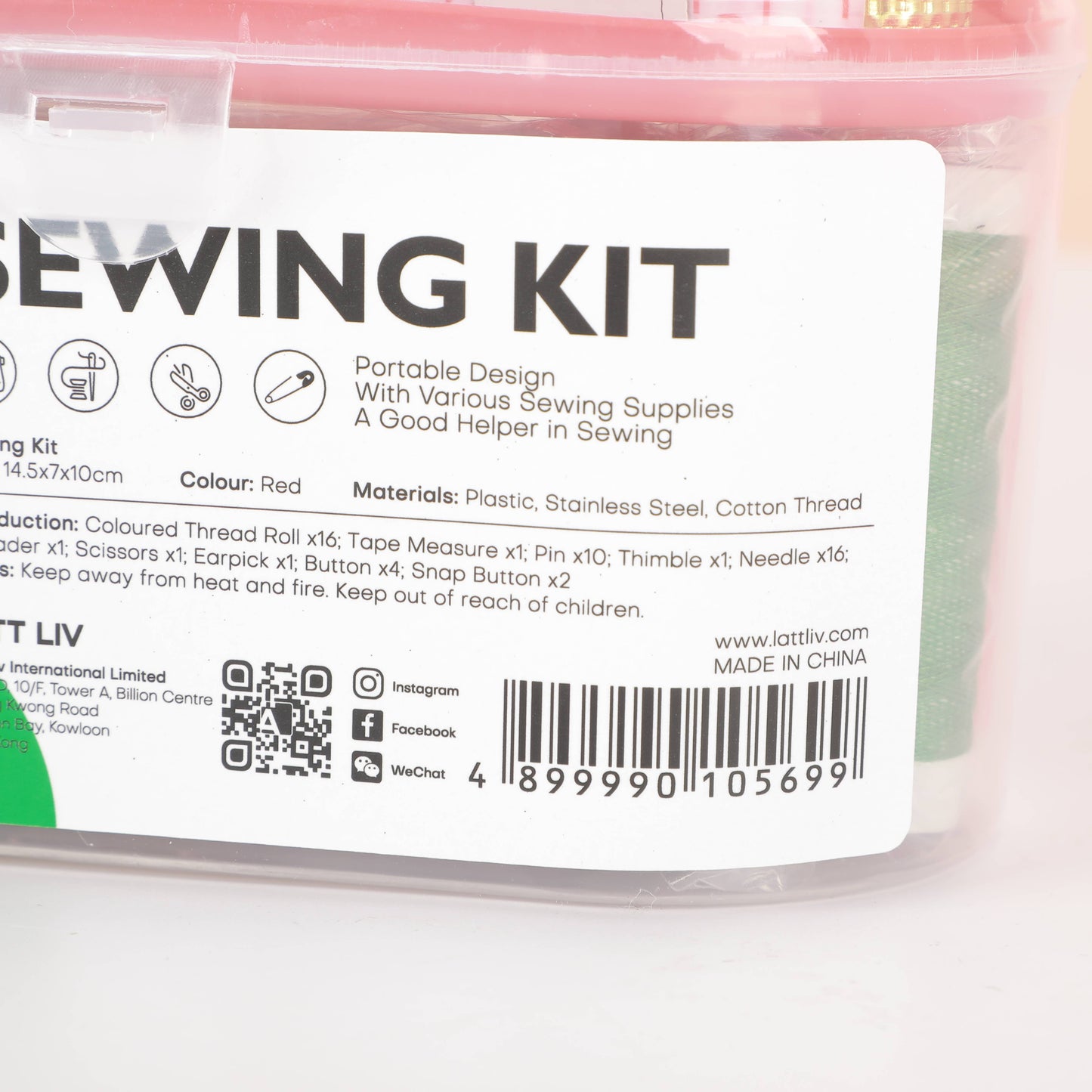 Simple Life Sewing Kit - Red