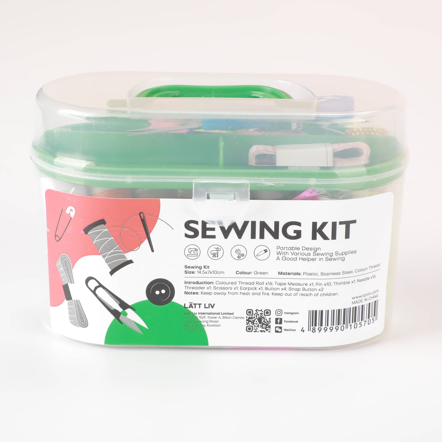 Simple Life Sewing Kit - Red