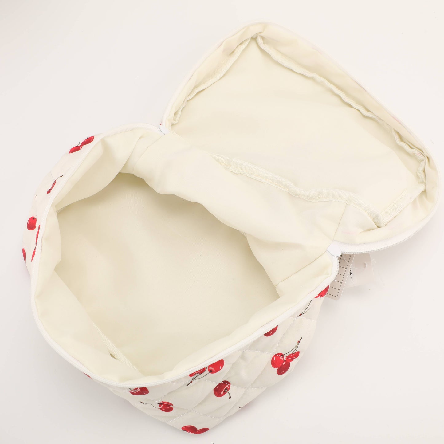 Cherry Flip Top Cosmetic Bag
