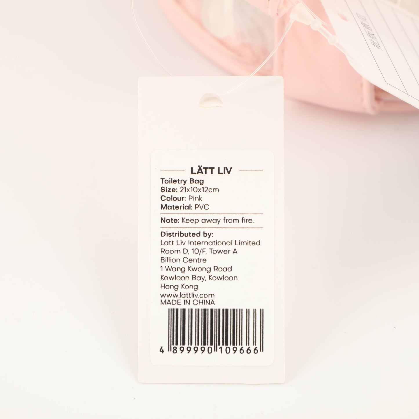 Clear Semicircular Toiletry Bag - Pink