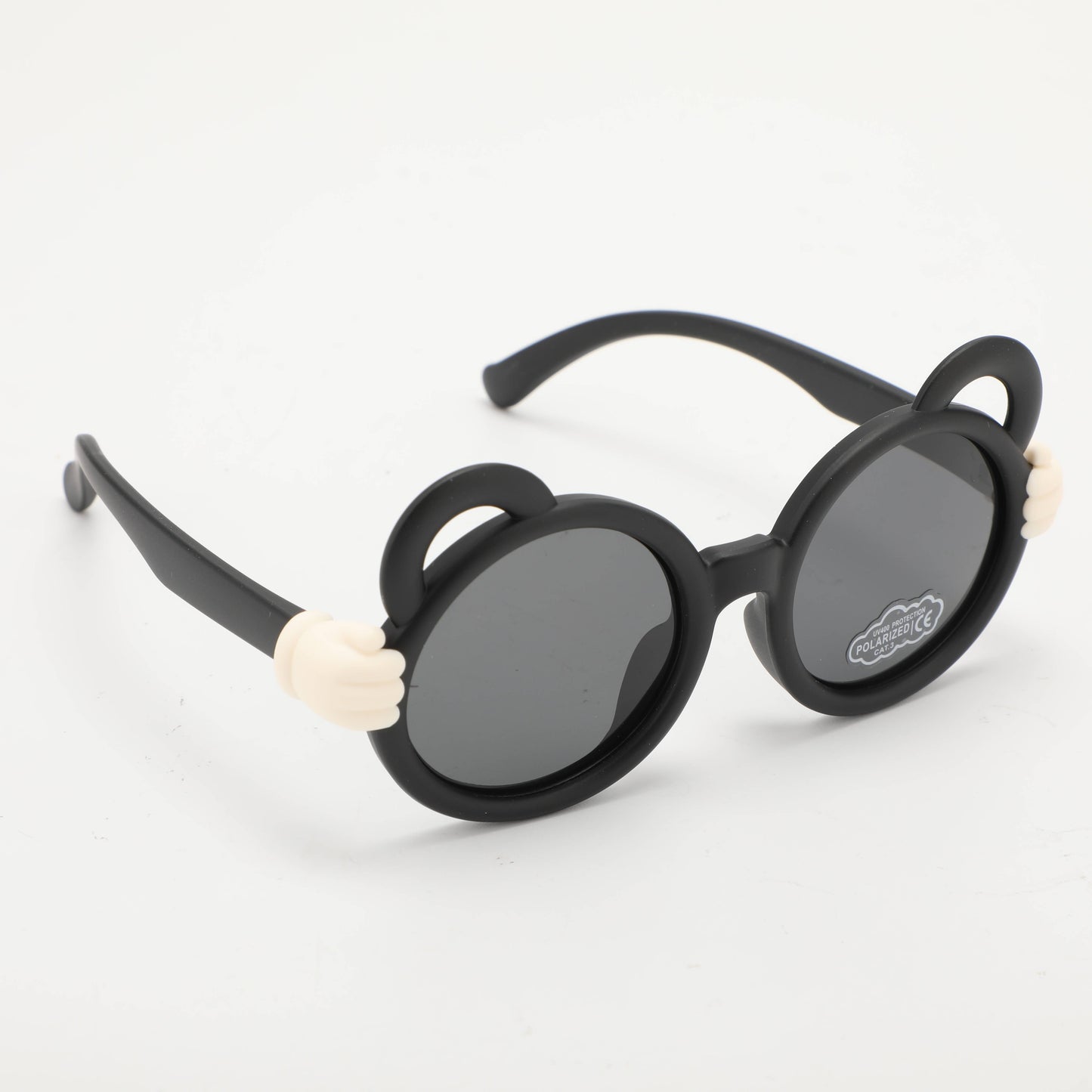 Childrens Sunglasses with Gloves Decoration - Black