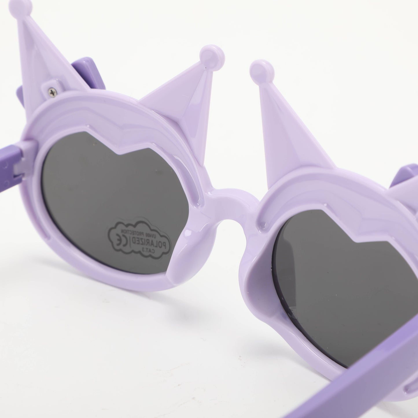 Childrens Pointy Ears Bowknot Sunglasses - Purple