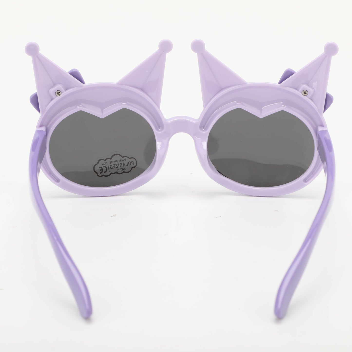 Childrens Pointy Ears Bowknot Sunglasses - Purple
