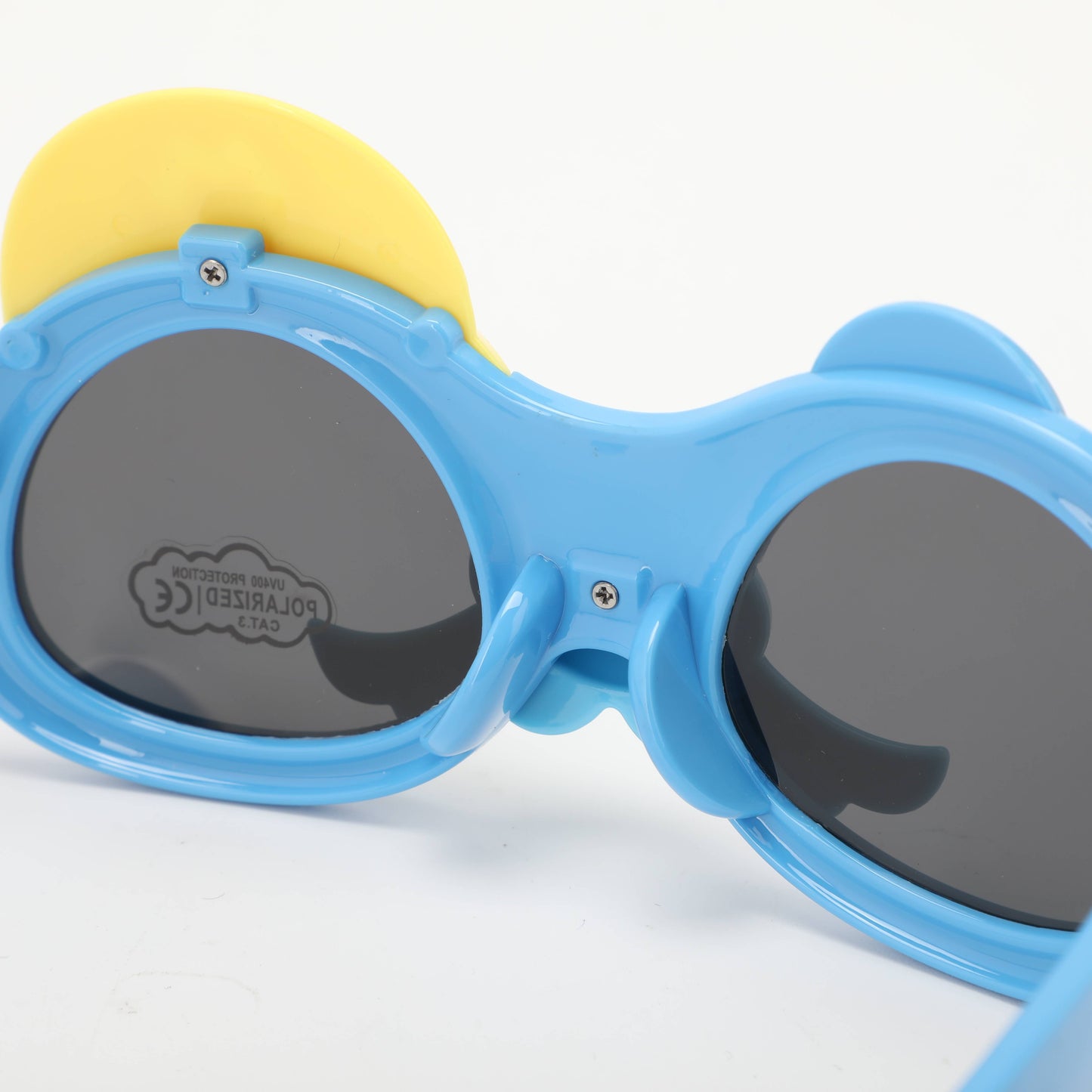 Childrens Sunglasses with Cap Decoration - Blue
