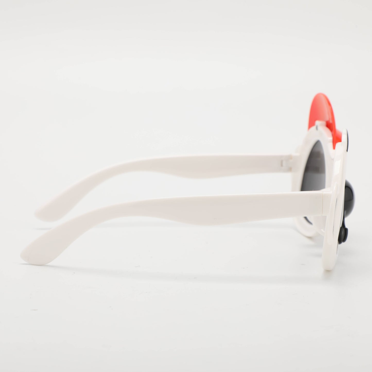 Childrens Sunglasses with Cap Decoration - White