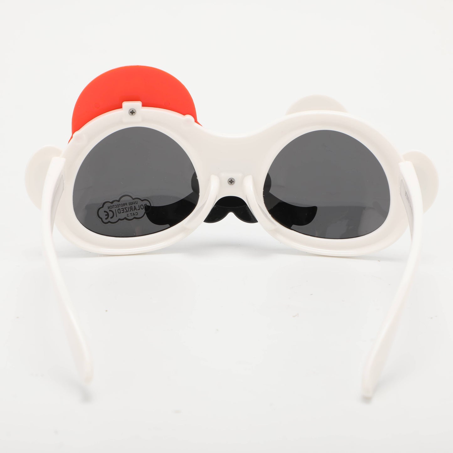Childrens Sunglasses with Cap Decoration - White