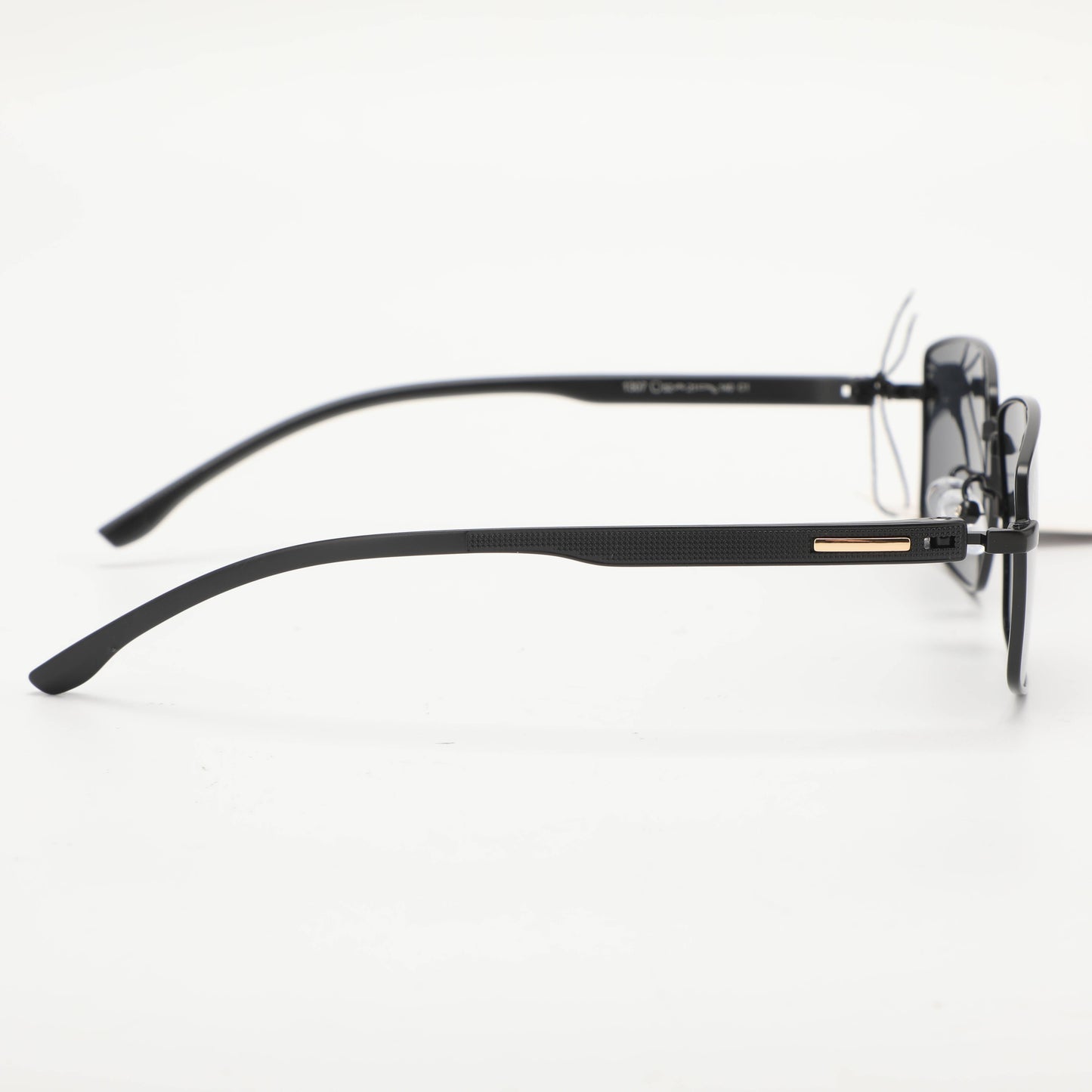 Simple Square Frame Mens Sunglasses - Black
