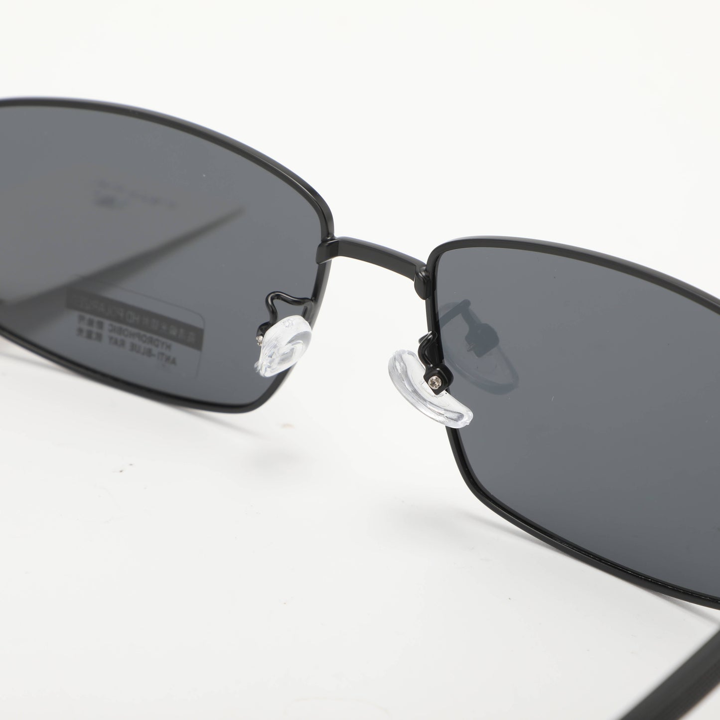 Simple Square Frame Mens Sunglasses - Black