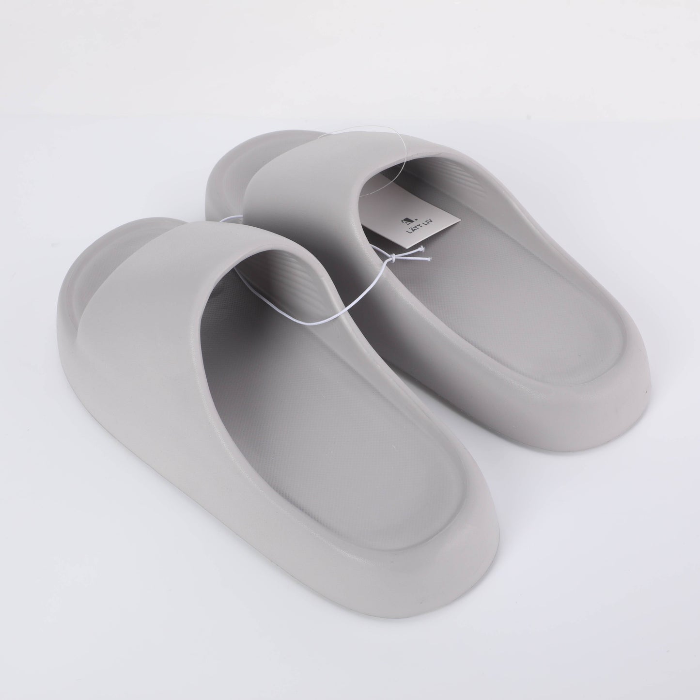 Mens Thick-soled Shower Slippers - 41/42 260MM - Grey
