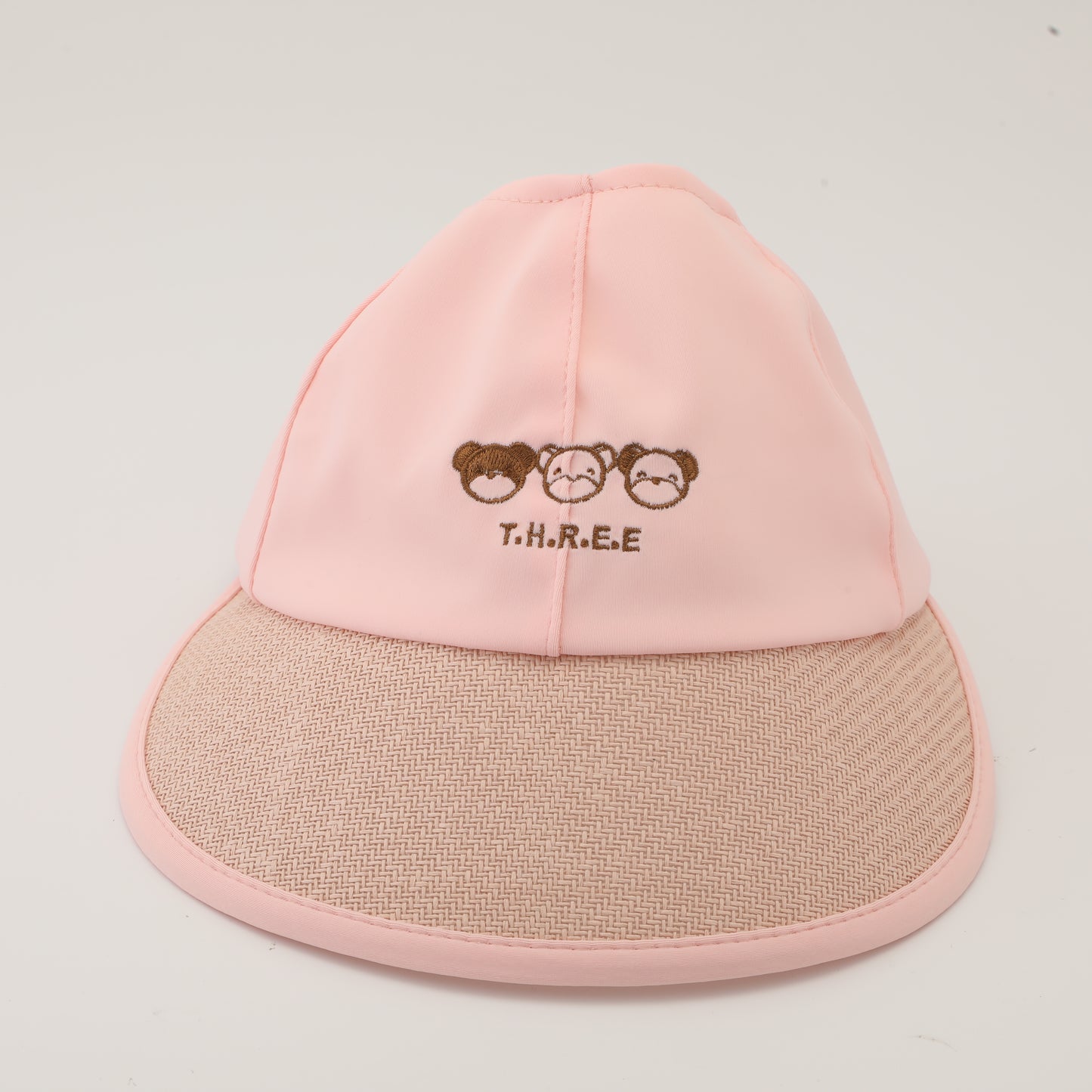 Splicing Straw Hat for Children - Pink
