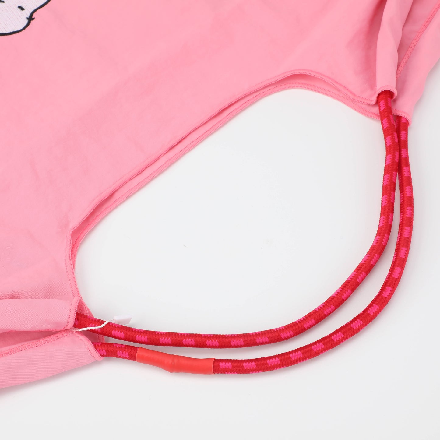 Snoopy Drawstring Portable Foldable Shoulder Bag - Rose Pink