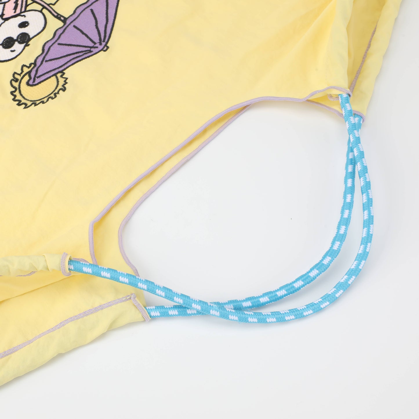 Snoopy Drawstring Portable Foldable Shoulder Bag - Yellow