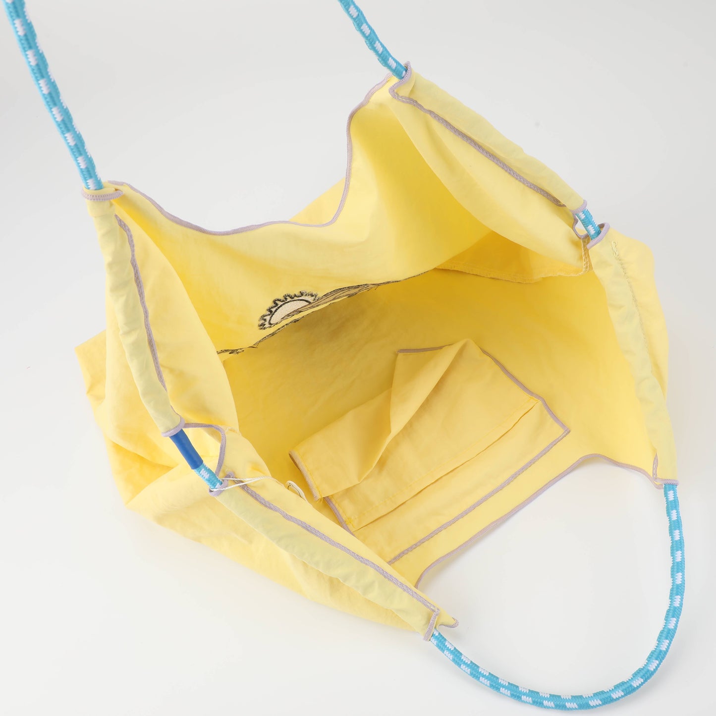 Snoopy Drawstring Portable Foldable Shoulder Bag - Yellow