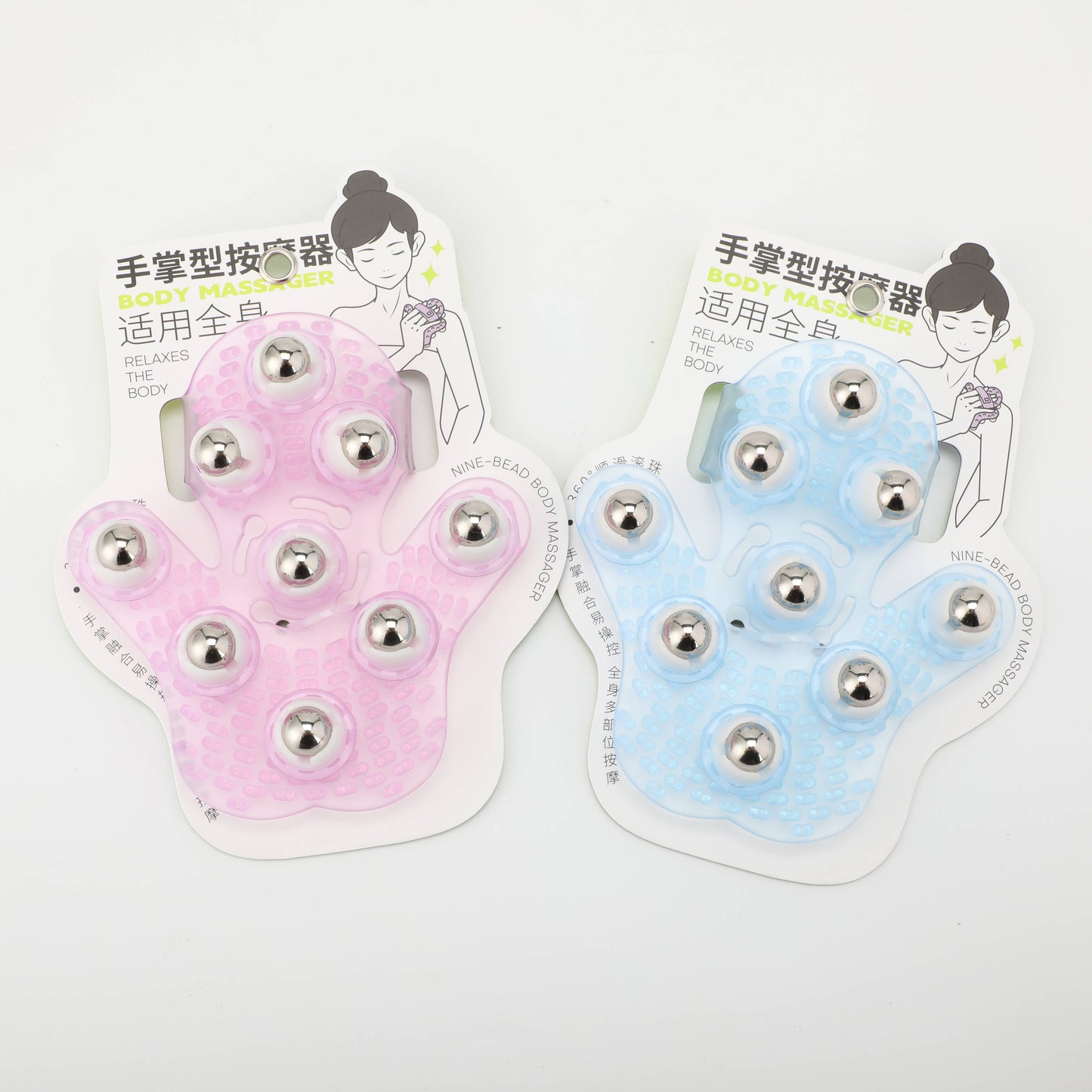 Hand-shaped Nine Beads Massager