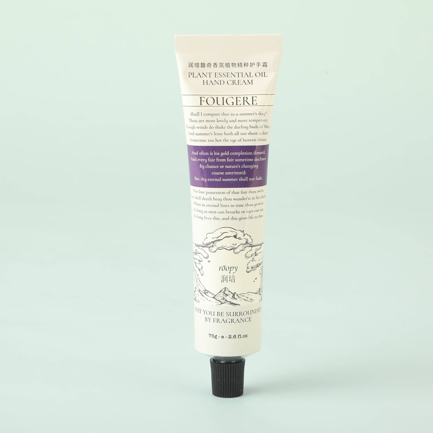 ROOPY Fragrance Plant Extract Hand Cream - Snow Melt - 75g