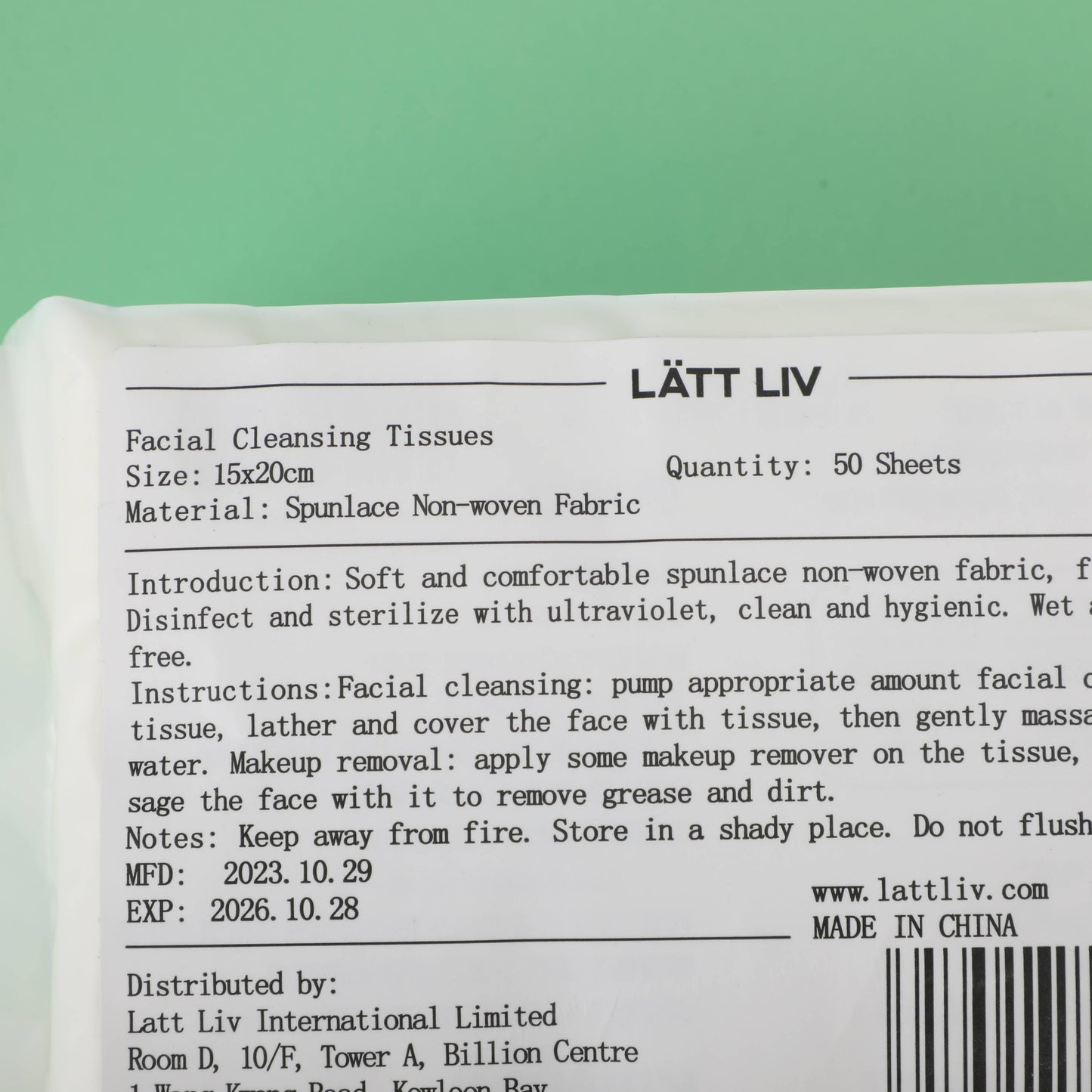 Skin-friendly Soft Facial Cleansing Tissues - 50 Sheets