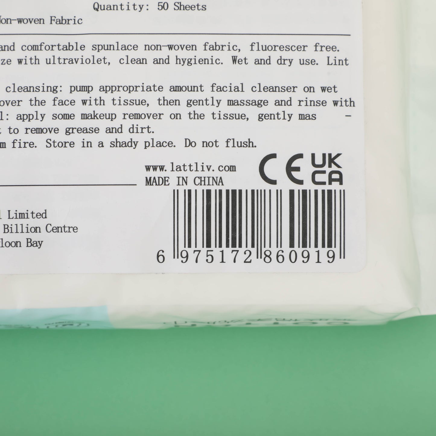 Skin-friendly Soft Facial Cleansing Tissues - 50 Sheets