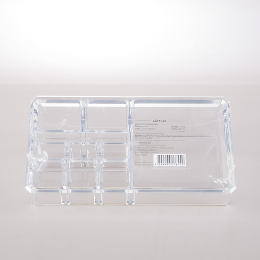 Cosmetics Organiser with Gold Rim