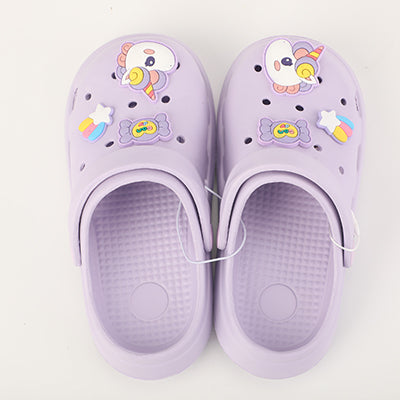 Unicorn Children's Clog Sandals - Purple