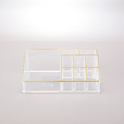 Cosmetics Organiser with Gold Rim (Copy)