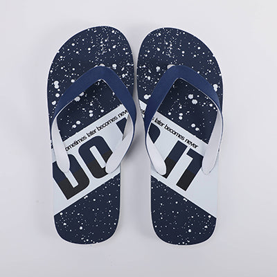 Stars Men's Flip-flops - 42 - Dark Blue