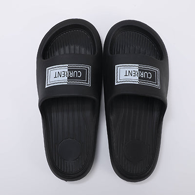 Lettered Men's Slides - 42/43 - 270mm - Black