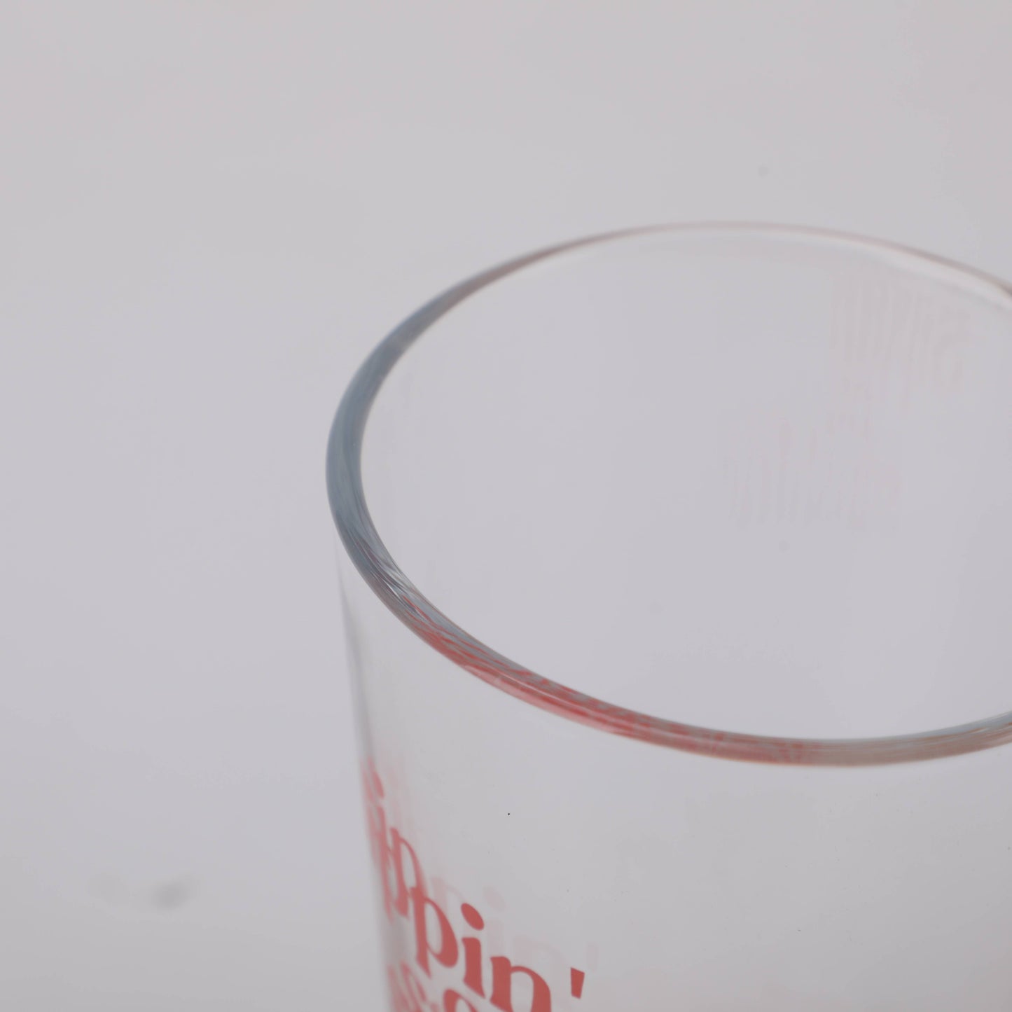 Orange Bottom Glass Tumbler
