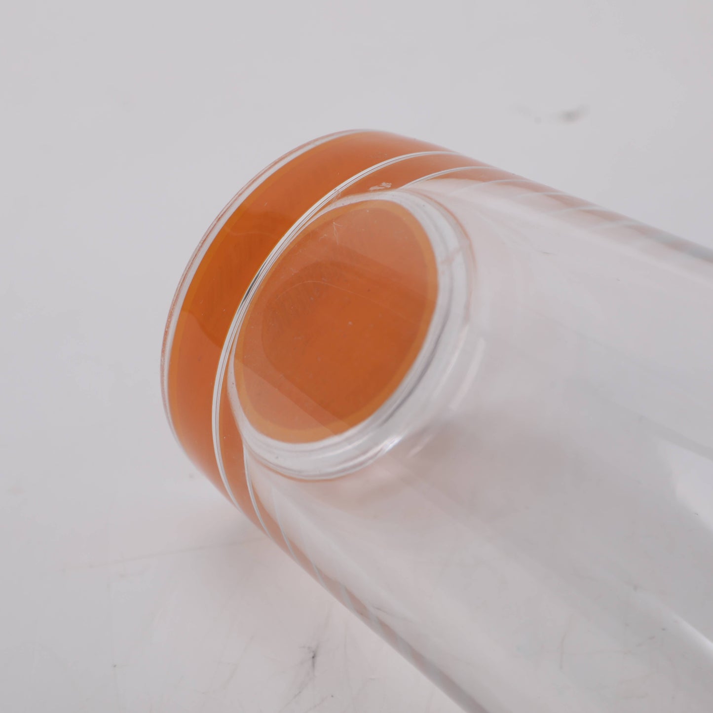 Orange Bottom Glass Tumbler