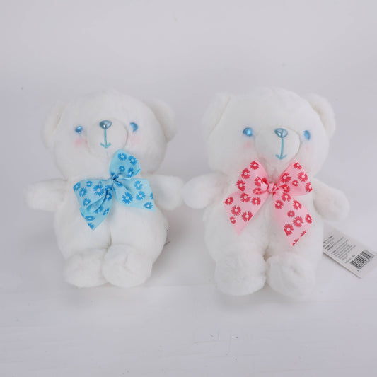 Stuffed Toy - White Bear with Bowknot