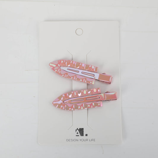 Traceless Hair Clip - 2 Pcs - Pink