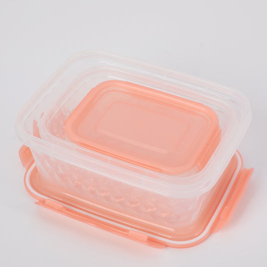 Pink Food Storage Container 3-piece Set